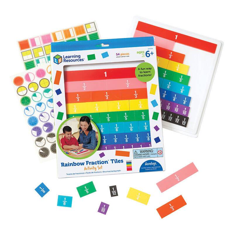 Regenbogen-Bruchteile mit Tablett Learning Resources LER 0615