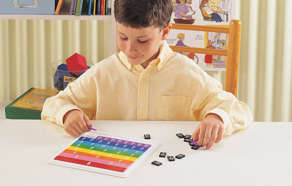Regenbogen-Bruchteile mit Tablett Learning Resources LER 0615