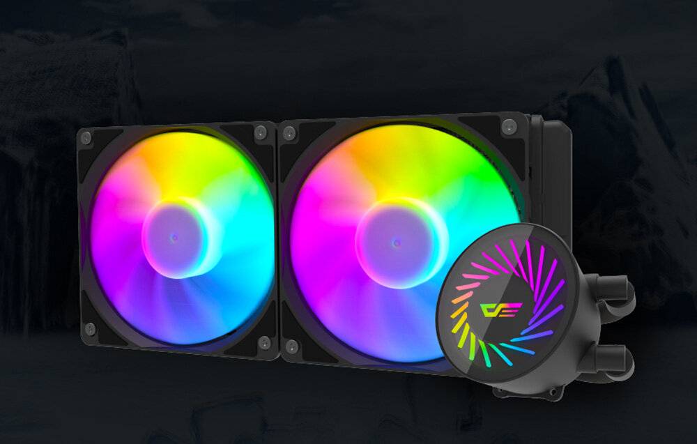 Darkflash DCS240 CPU-Flüssigkeitskühlung (schwarz)