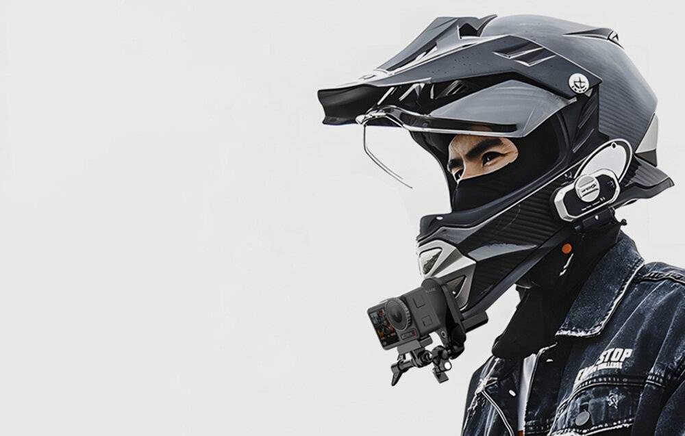 Helmhalterung PULUZ für Action-Kameras (Schwarz)