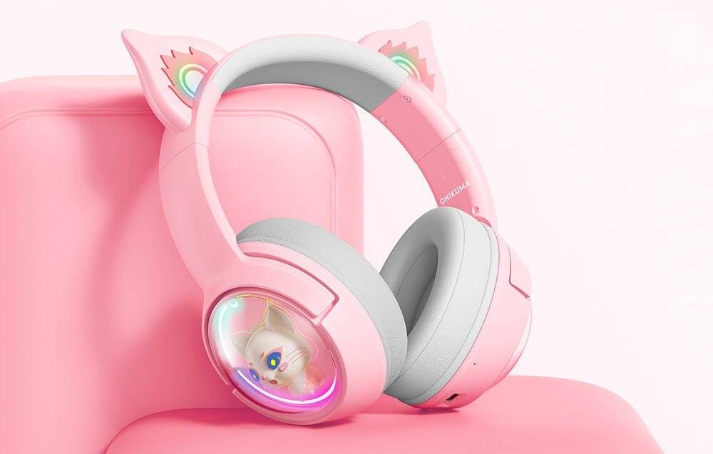 ONIKUMA B5 Gaming-Headset (Rosa)