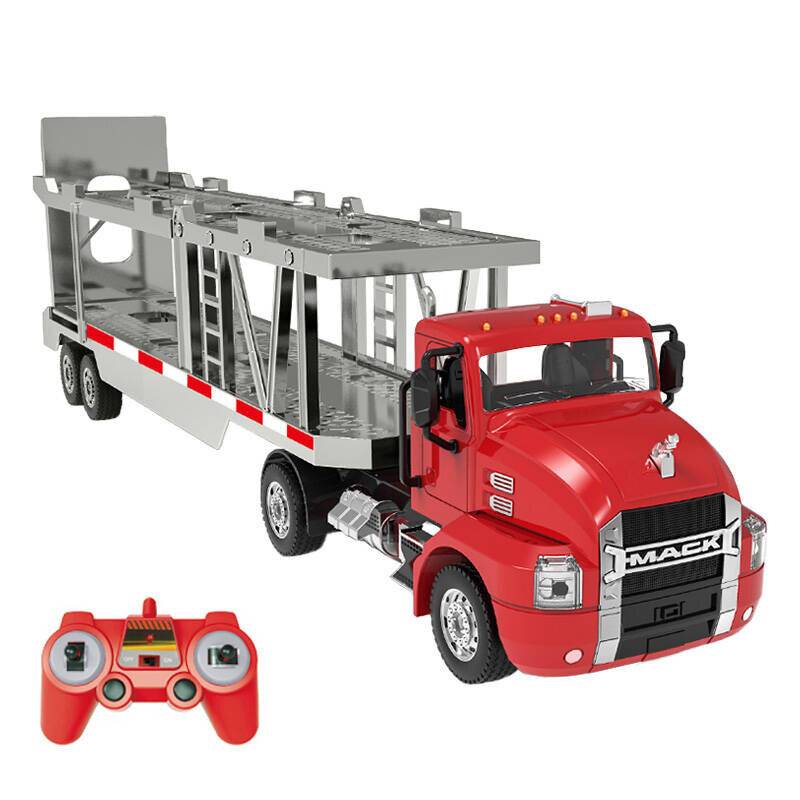 Ferngesteuerter LKW 1:26 Double Eagle (rot) (Autotransporter) E583-003