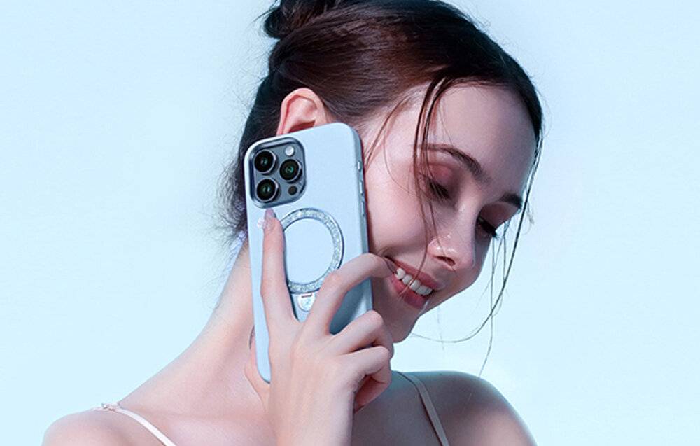 Joyroom PN-14L4 Tasche Dancing Circle für iPhone 14 Pro Max (blau)
