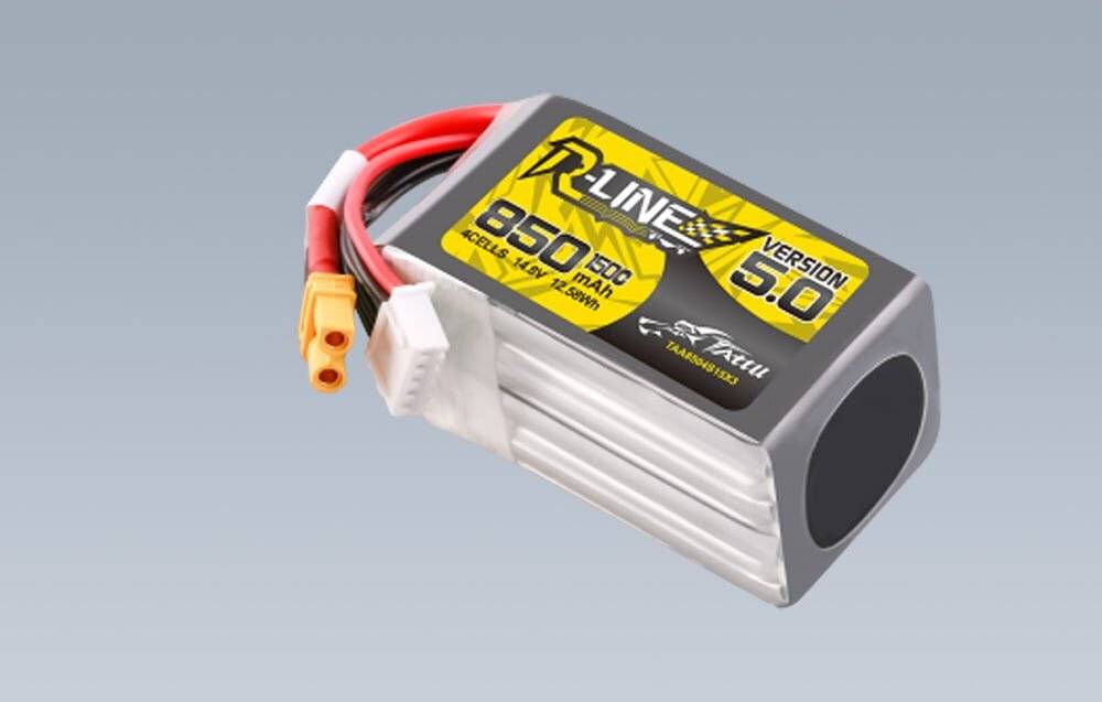 Tattu R-Line Wersja 5.0 850 mAh 14,8 V 4S1P 150C XT30U-F