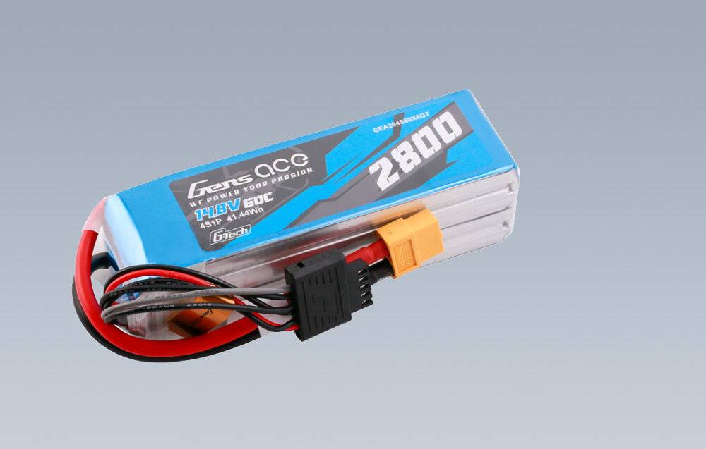 Gens ace G-Tech Soaring 2800mAh 14.8V 60C 4S1P LiPo XT60