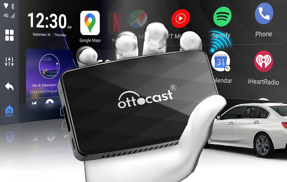 Adapter Ottocast CA360 3w1 Carplay/Android (czarny)