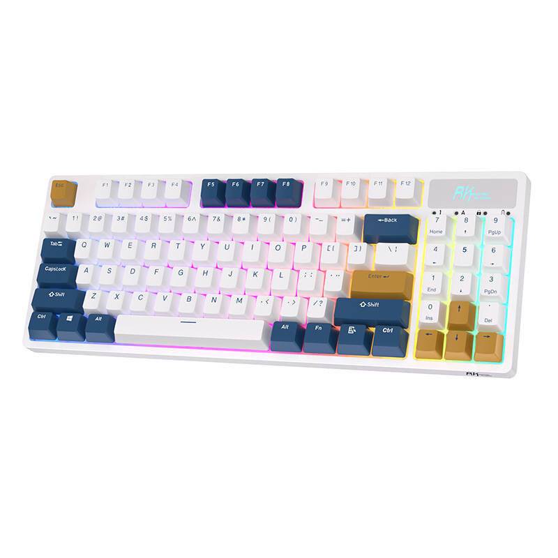 Kabellose mechanische Tastatur Royal Kludge RK89 RGB, Lemon-Schalter (weiß)