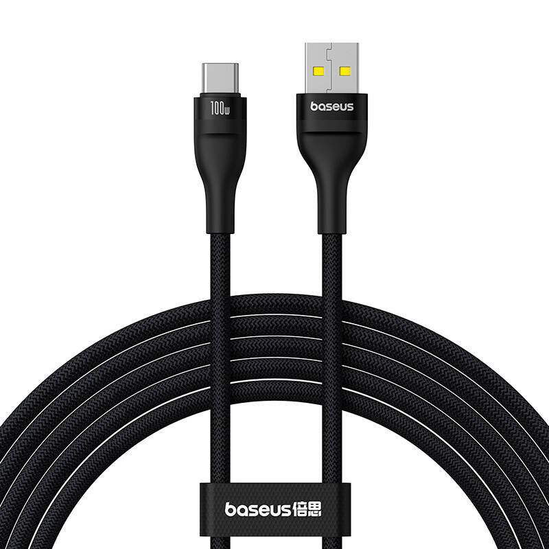 Ladekabel Baseus Flash 2 USB auf USB-C 100W, 2m (schwarz)