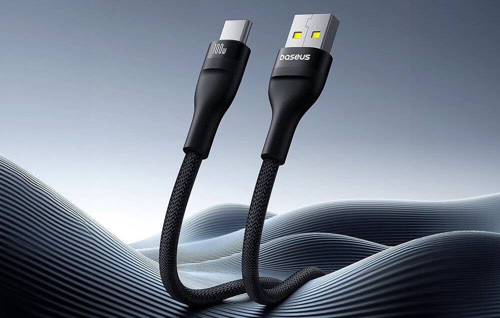 Ladekabel Baseus Flash 2 USB auf USB-C 100W, 2m (schwarz)