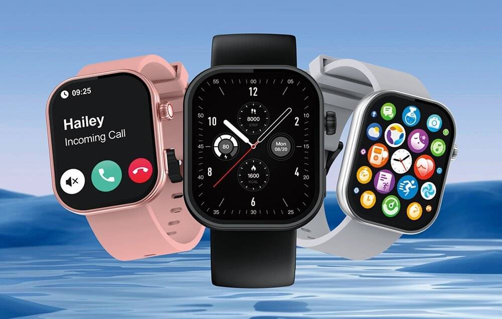 Zeblaze Btalk Plus Smartwatch, 2.03" HD-Display, BT-Anrufe, 100+ Sportmodi, IP68, Schwarz