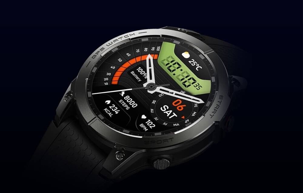 Zeblaze Stratos 3 Pro Smartwatch (Schwarz)