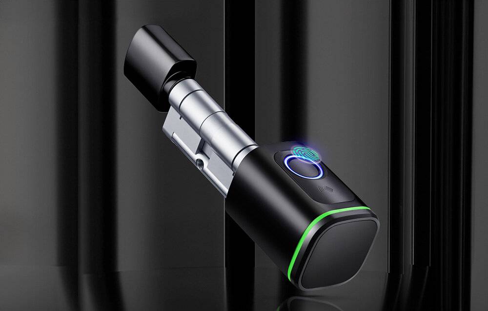 Avatto SDL-S1-B80 80mm digitaler Schließzylinder Schwarz