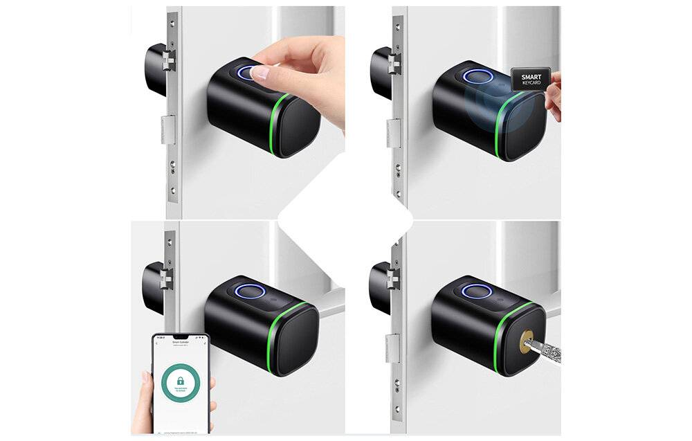 Avatto SDL-S1-B80 80mm digitaler Schließzylinder Schwarz