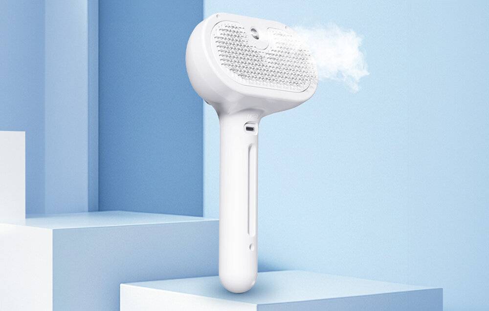 Rojeco Katzen-Dampfbürste (weiß)