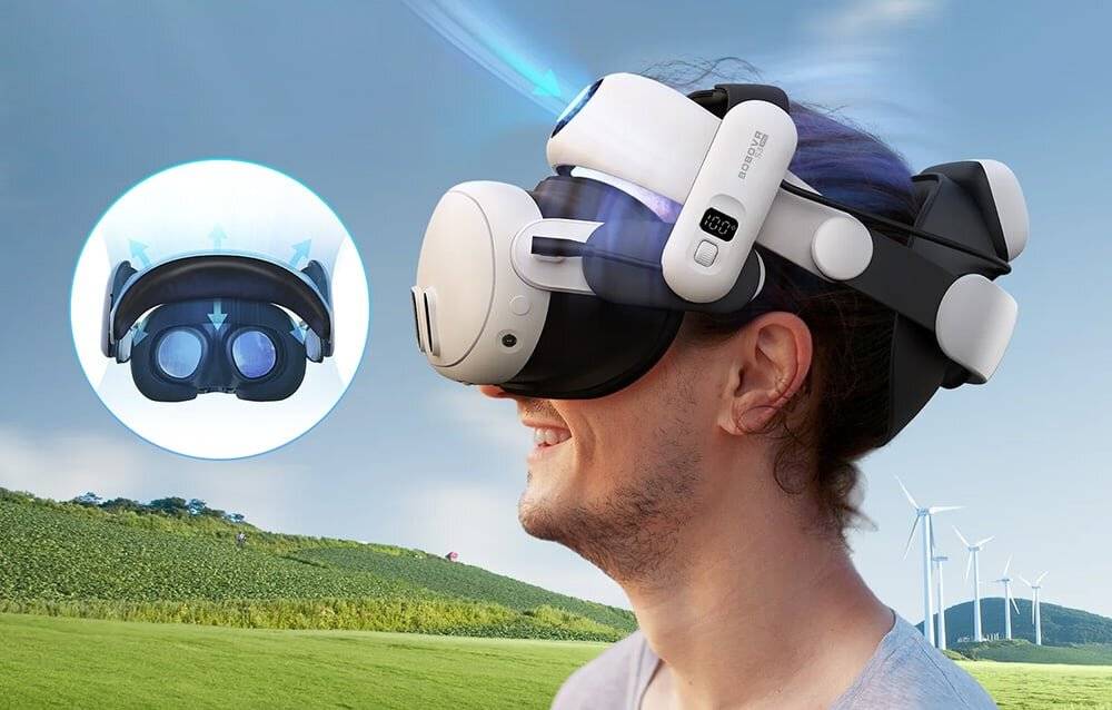 BOBOVR S3 PRO Akku-Entlastungsgurt für Meta Quest 3 / Quest 3S