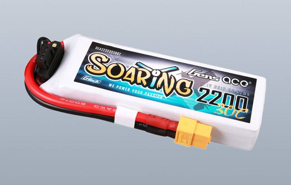 Gens ace G-Tech Soaring 2200mAh 11.1V 30C 3S1P Lipo Batte