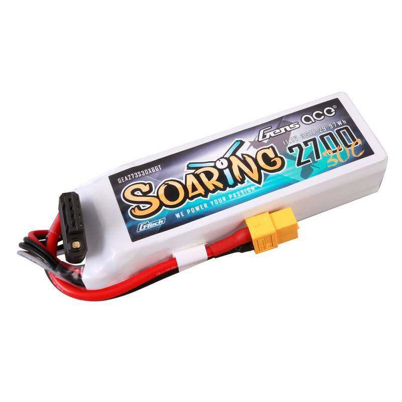 Gens ace G-Tech Soaring 2700mAh 11.1V 30C 3S1P LiPo Akku