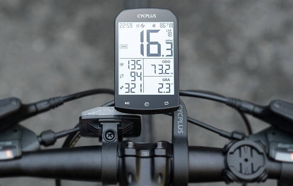 GPS Fahrradcomputer Cycplus M1 - kompatibel mit Strava, Trainingpeaks etc.