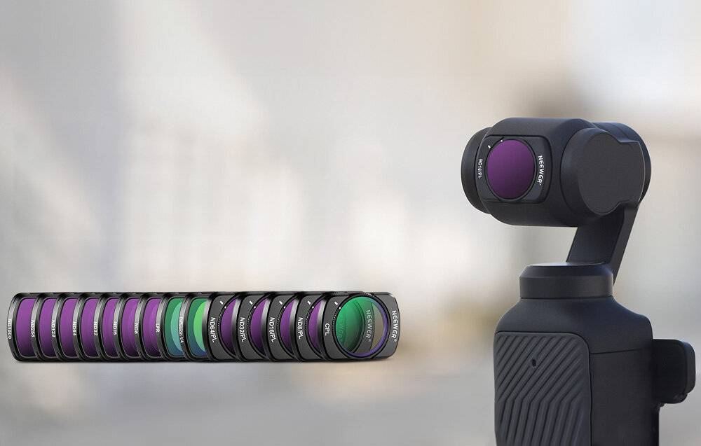 Filtersatz für DJI Osmo Pocket 3 Neewer FL-P10 (ND8~1000,LPR,MIST1/4 ,CPL,ND8/PL~ND64/PL