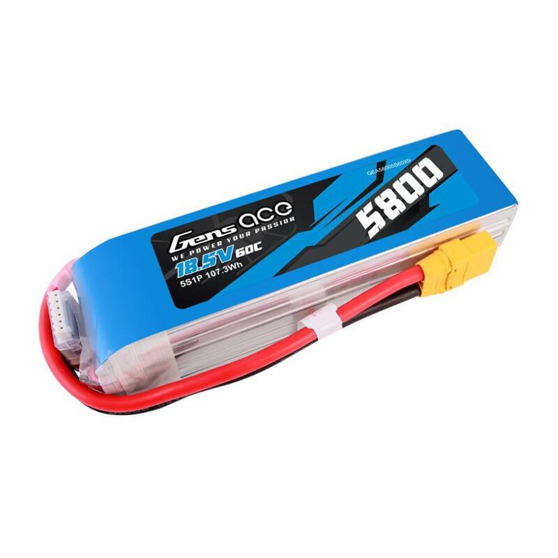 Gens ace 5800mAh 60C 18.5V 5S1P Lipo Akku Pack mit XT90 Stecker