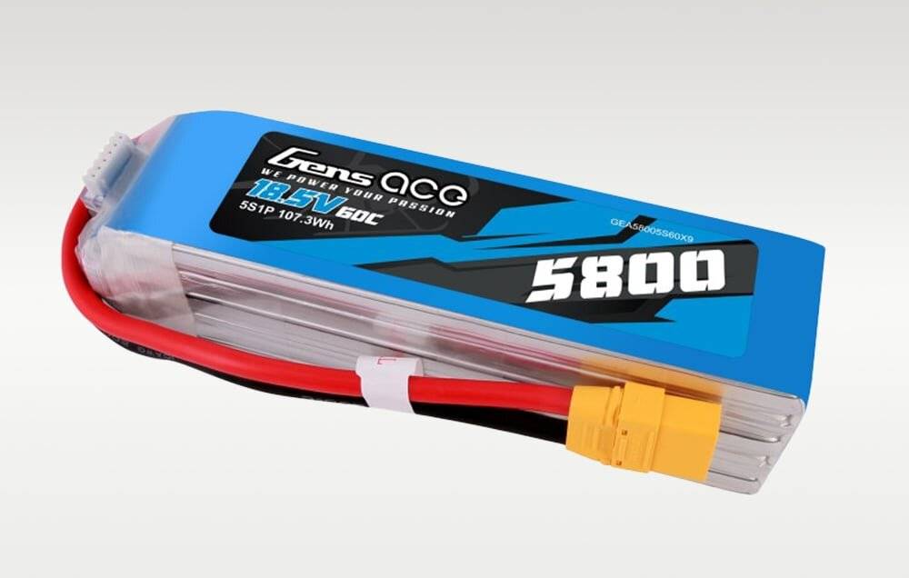 Gens ace 5800mAh 60C 18.5V 5S1P Lipo Akku Pack mit XT90 Stecker
