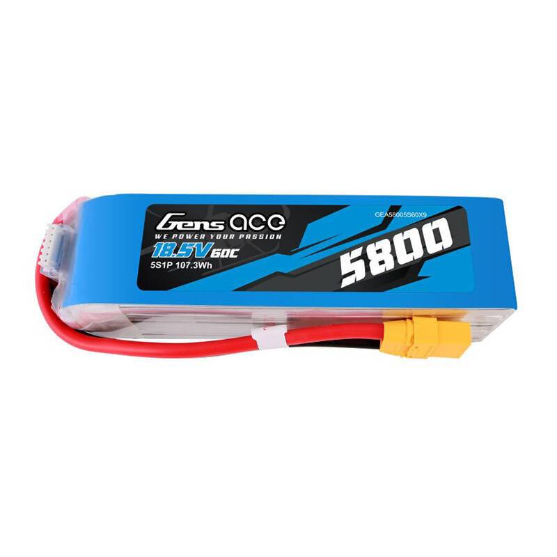 Gens ace 5800mAh 60C 18.5V 5S1P Lipo Akku Pack mit XT90 Stecker