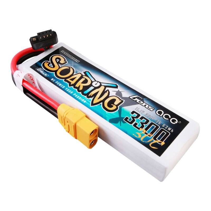 Gens ace G-Tech Soaring 3300mAh 11.1V 30C 3S1P Lipo Akku Pack mit XT90 Stecker