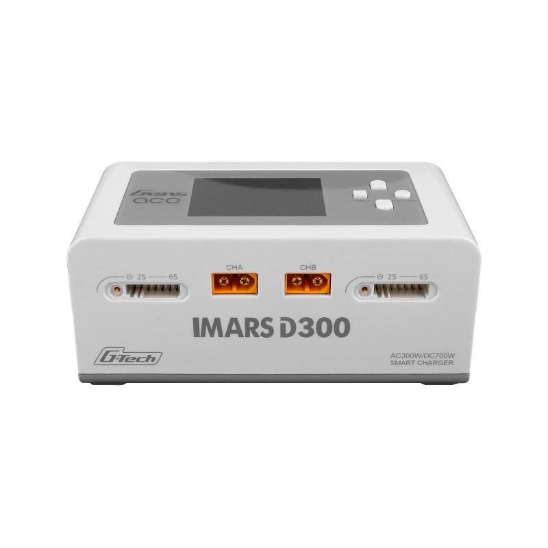 Gens Ace IMARS D300 G-Tech Channel AC/DC 300W/700W RC Akku-Ladegerät-EU Weiß