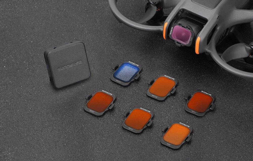 Satz mit 4 Filtern Sunnylife MCUV, ND8/16/32 für DJI Avata 2