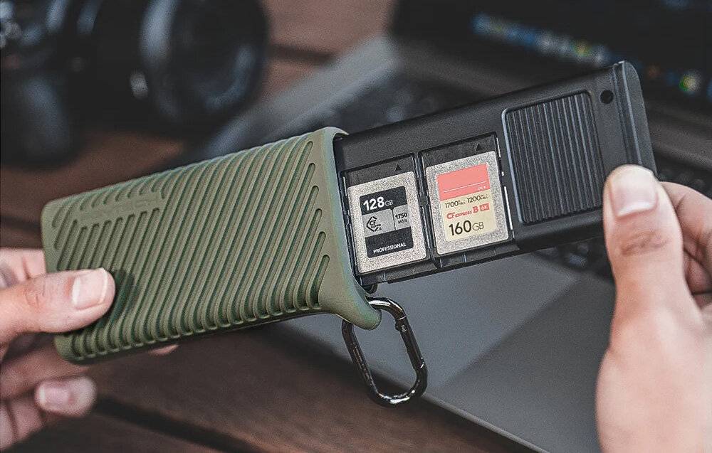 Kartenleser PGYTECH CFE-B/SD CreateMate (grün)