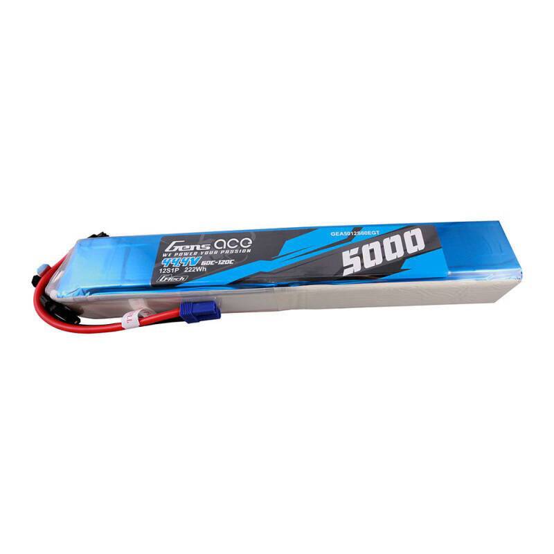Gens ace G-Tech 5000mAh 60/120C 44.4V 12S1P Lipo Akku Pack mit EC5 Stecker
