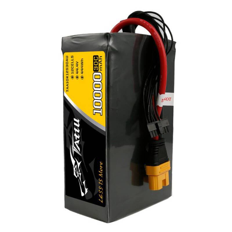 Tattu 10000mAh 44.4V 30C 12S1P Lipo Akku Pack mit AS150U Stecker