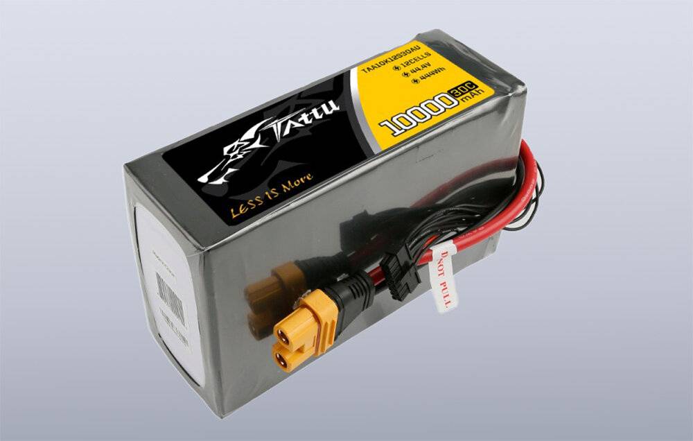 Tattu 10000mAh 44.4V 30C 12S1P Lipo Akku Pack mit AS150U Stecker