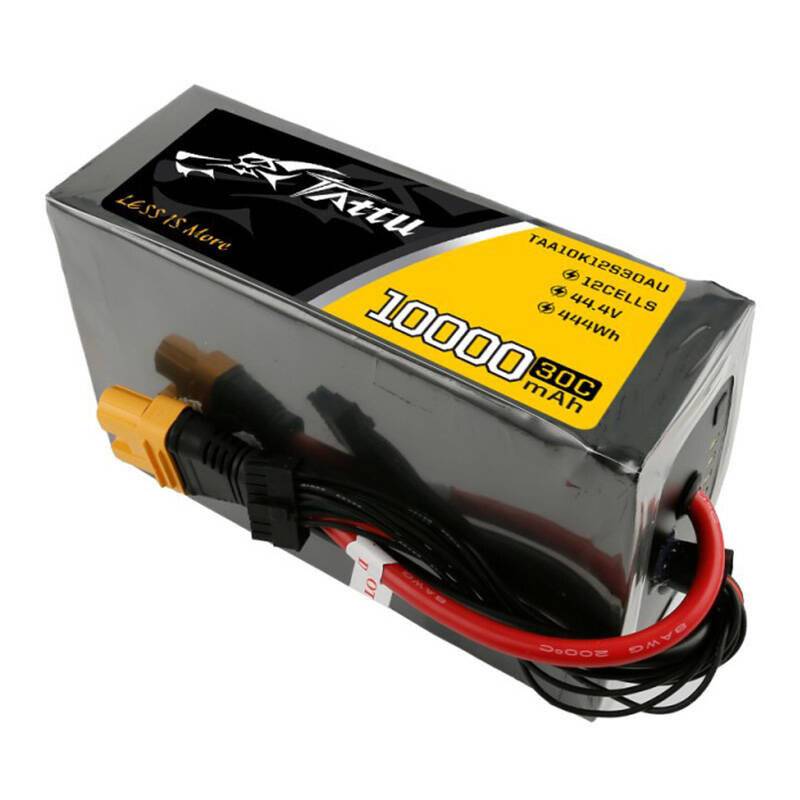 Tattu 10000mAh 44.4V 30C 12S1P Lipo Akku Pack mit AS150U Stecker