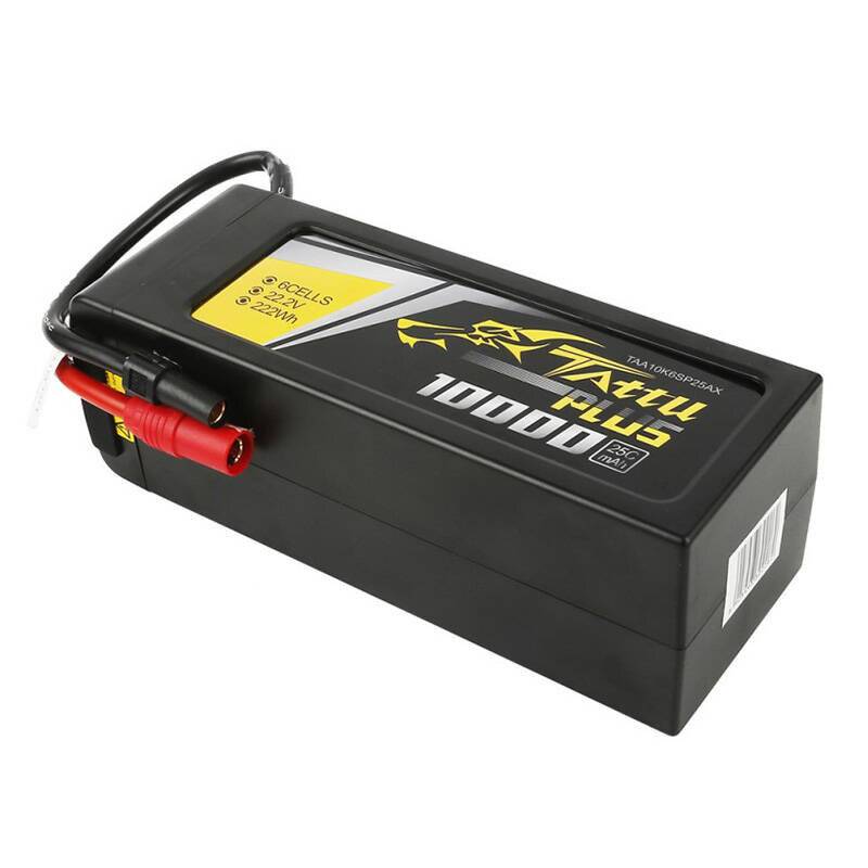 Tattu Plus 10000mAh 22.2V 25C 6S1P Lipo Akku Pack mit AS150+XT150 Stecker