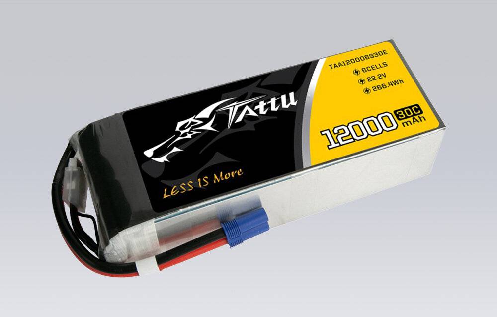 Tattu 12000mAh 22.2V 30C 6S1P UAV Lipo Akku Pack mit EC5 Stecker