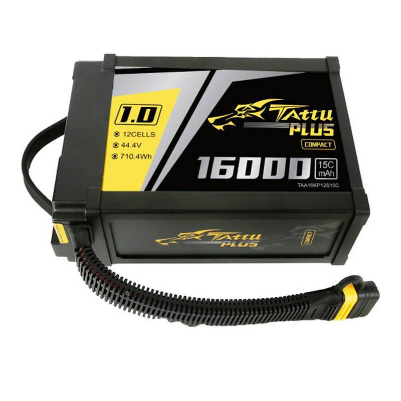 Tattu Plus 1.0 Kompaktversion 16000mAh 12S 15C 44.4V Lipo Akkupack mit AS150U Stecker