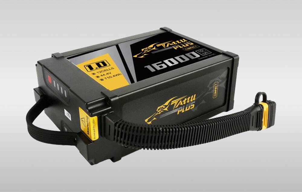 Tattu Plus 1.0 Kompaktversion 16000mAh 12S 15C 44.4V Lipo Akkupack mit AS150U Stecker