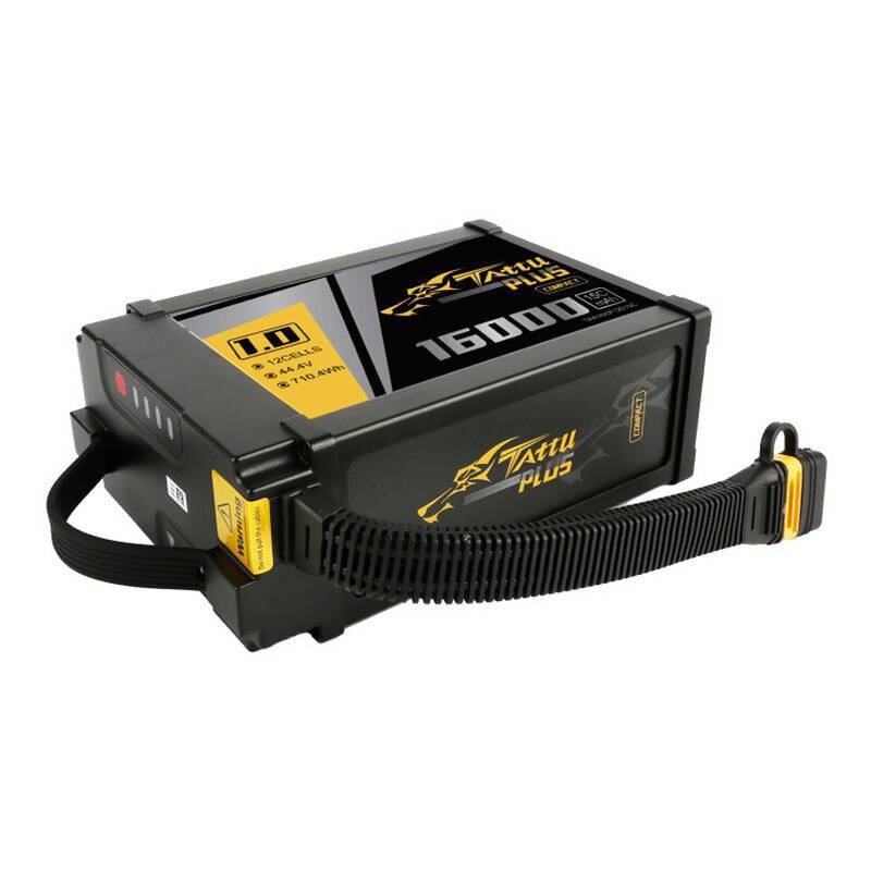 Tattu Plus 1.0 Kompaktversion 16000mAh 12S 15C 44.4V Lipo Akkupack mit AS150U Stecker