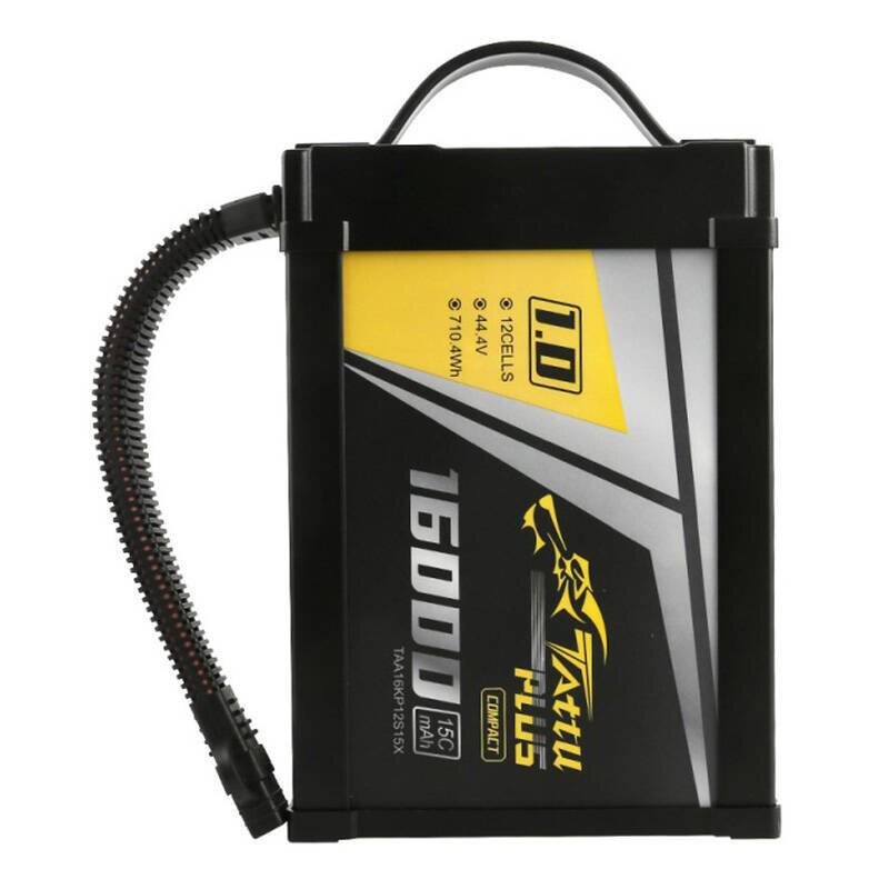 Tattu Plus 1.0 Kompaktversion 16000mAh 12S 15C 44.4V Lipo Akkupack mit XT90-S Stecker