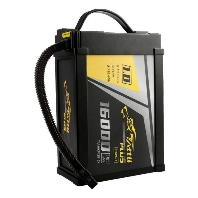 Tattu Plus 1.0 Kompaktversion 16000mAh 12S 15C 44.4V Lipo Akkupack mit XT90-S Stecker