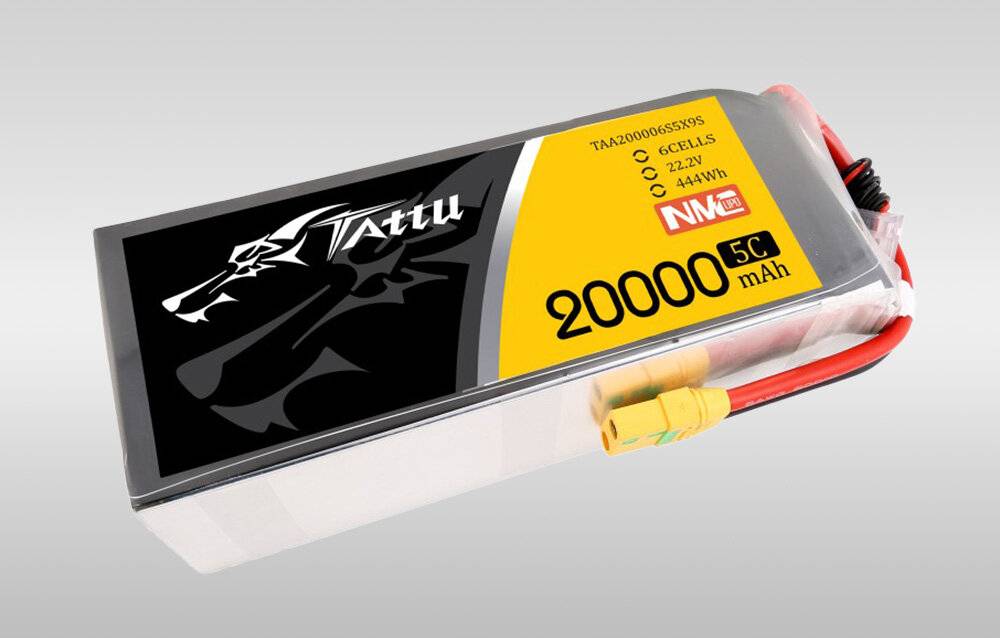 Tattu NMC 20000mAh 22.2V 5C 6S1P Lipo Akku Pack mit XT90-S Stecker
