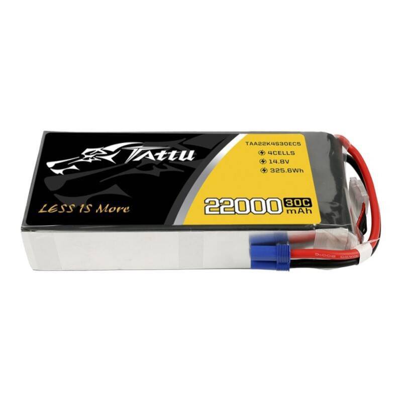 Tattu 22000mAh 14.8V 30C 4S1P Lipo Akku Pack mit EC5