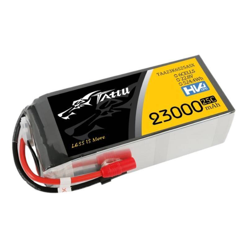 Tattu 23000mAh 22.8V 25C 6S1P Lipo Akku Pack mit XT150+AS150