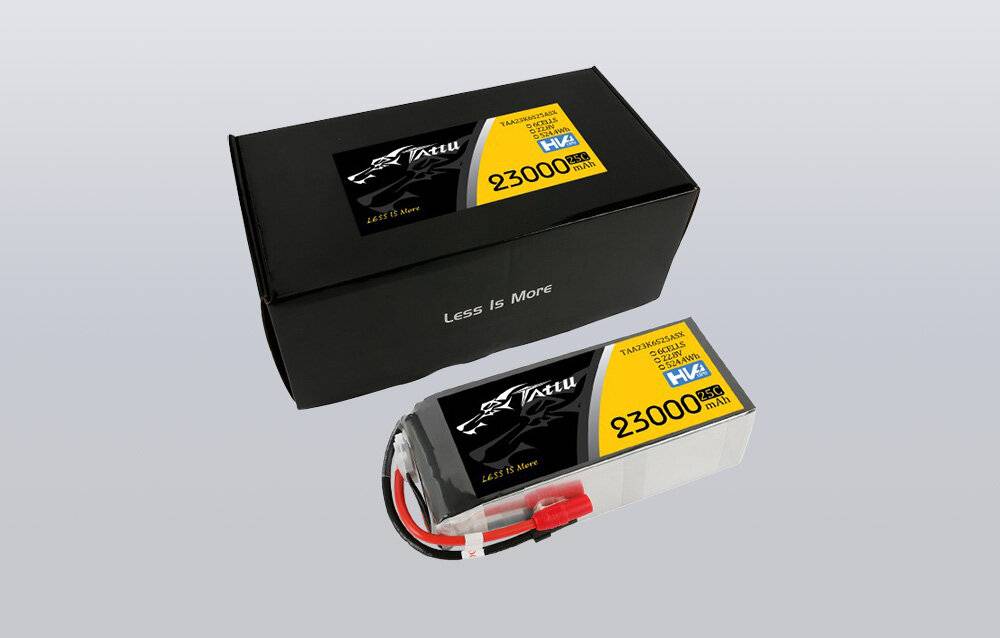 Tattu 23000mAh 22.8V 25C 6S1P Lipo Akku Pack mit XT150+AS150