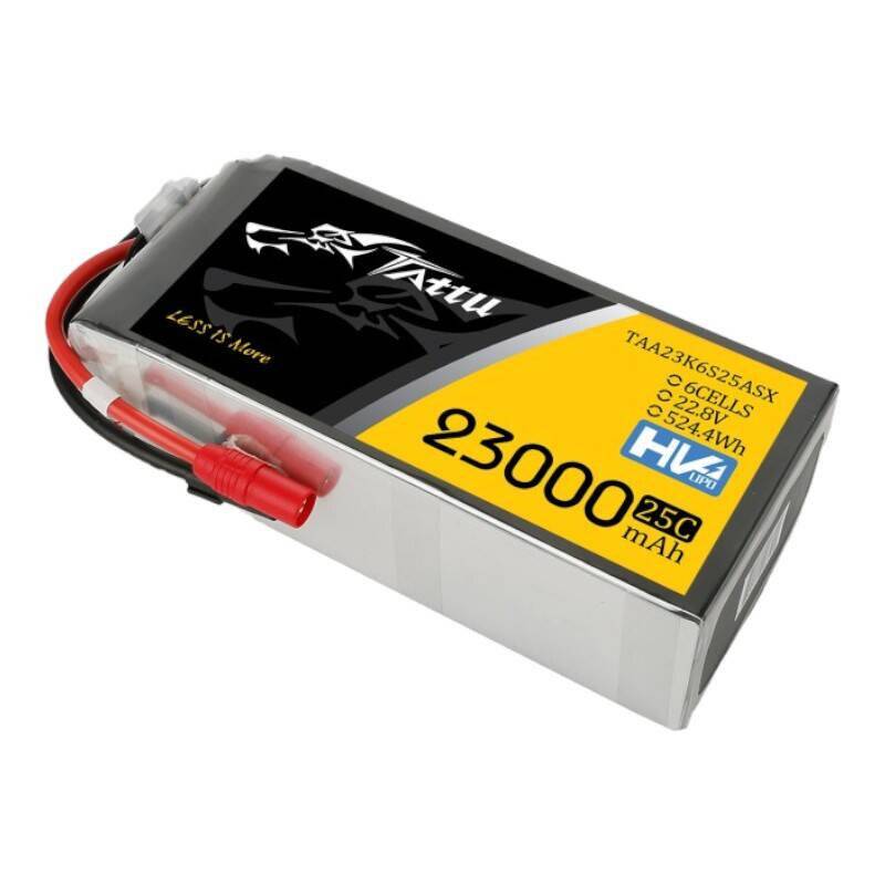 Tattu 23000mAh 22.8V 25C 6S1P Lipo Akku Pack mit XT150+AS150