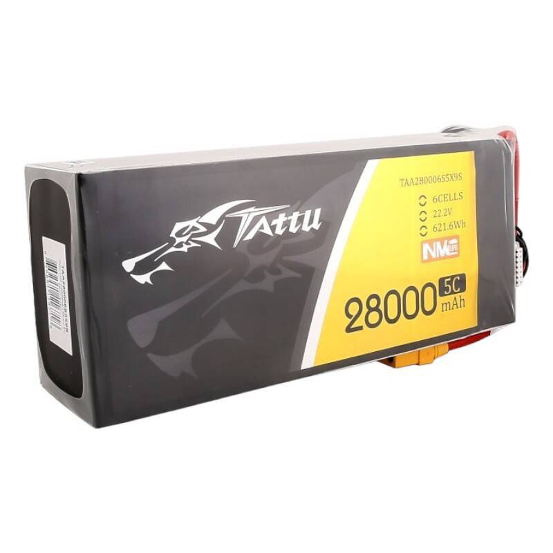 Tattu NMC 28000mAh 22.2V 5C 6S1P Lipo Akku Pack mit XT90-S Stecker
