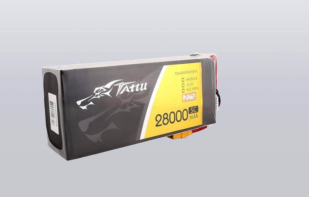 Tattu NMC 28000mAh 22.2V 5C 6S1P Lipo Akku Pack mit XT90-S Stecker
