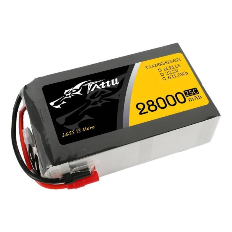 Tattu 28000mAh 22.2V 25C 6S1P Lipo Akku Pack mit AS150+XT150