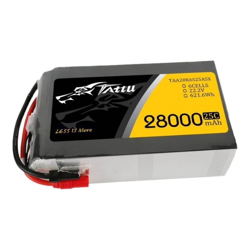 Tattu 28000mAh 22.2V 25C 6S1P Lipo Akku Pack mit AS150+XT150